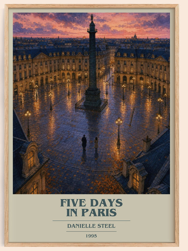 Five Days In Paris Book Cover Poster by Danielle Steel