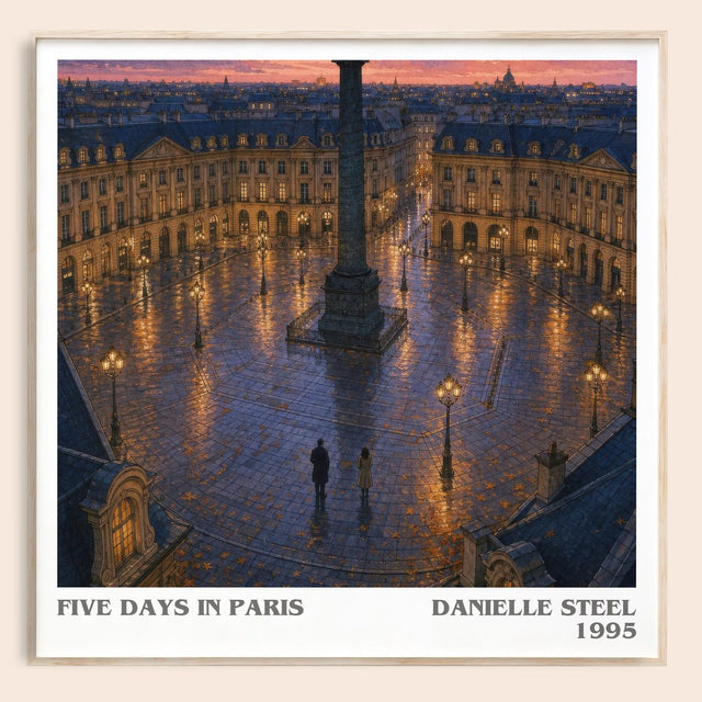 Five Days In Paris Literary Art Print by Danielle Steel
