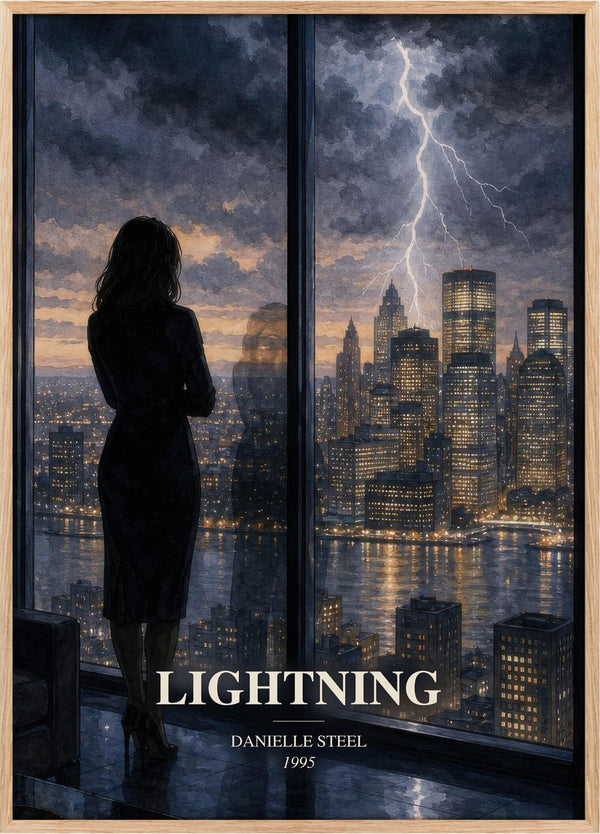 Lightning Book Watercolour Illustration by Danielle Steel