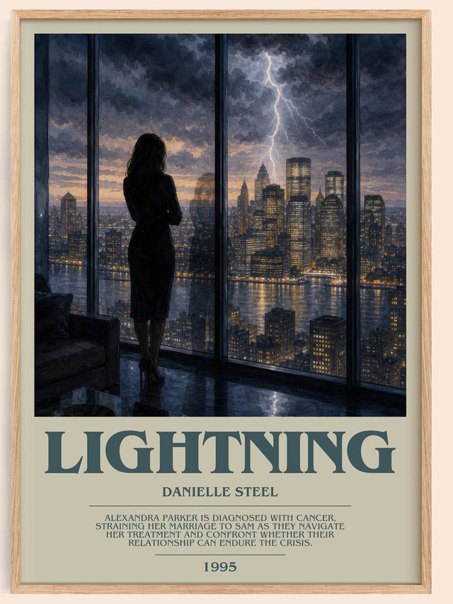 Lightning Bookish Wall Art by Danielle Steel