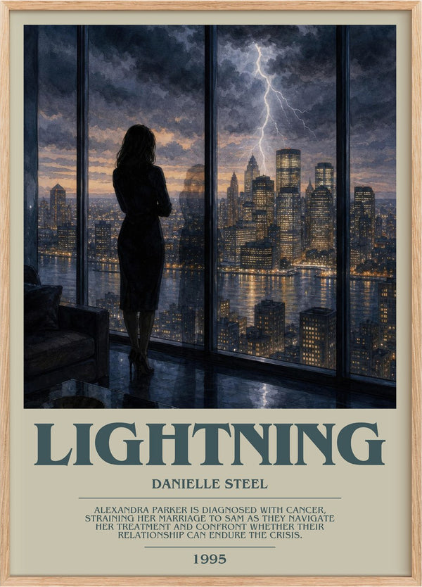 Lightning Bookish Wall Art by Danielle Steel