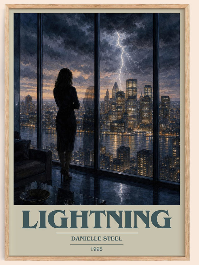 Lightning Book Cover Poster by Danielle Steel