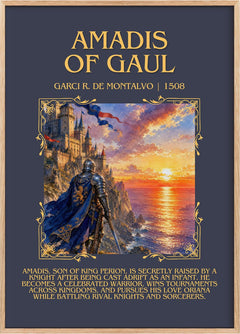 Amadis of Gaul Minimalist Book Poster by Garci R. de Montalvo