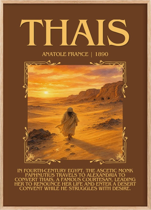 Thaïs Minimalist Book Poster by Anatole France