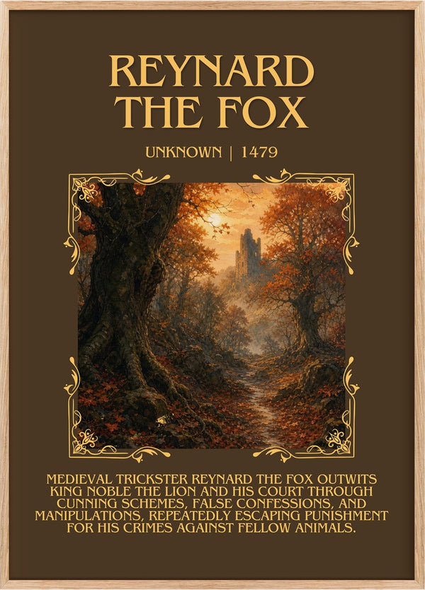 Reynard the Fox Minimalist Book Poster by Unknown