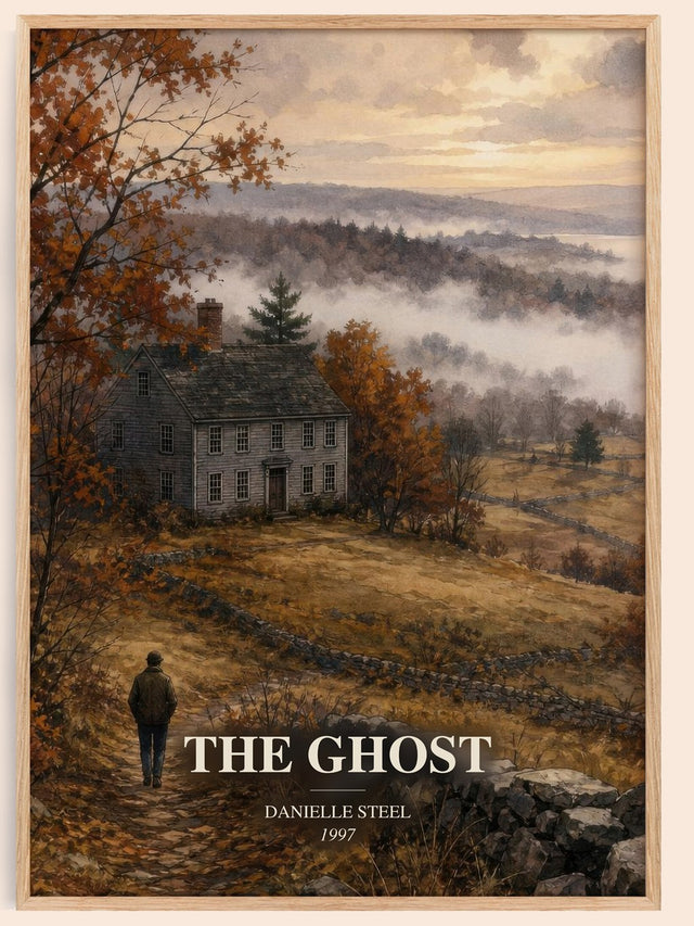 The Ghost Book Watercolour Illustration by Danielle Steel