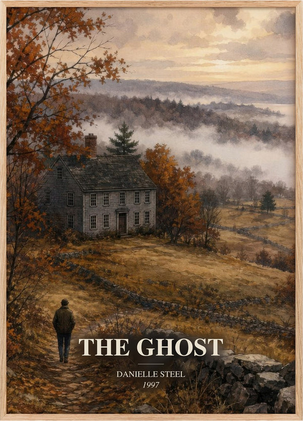 The Ghost Book Watercolour Illustration by Danielle Steel