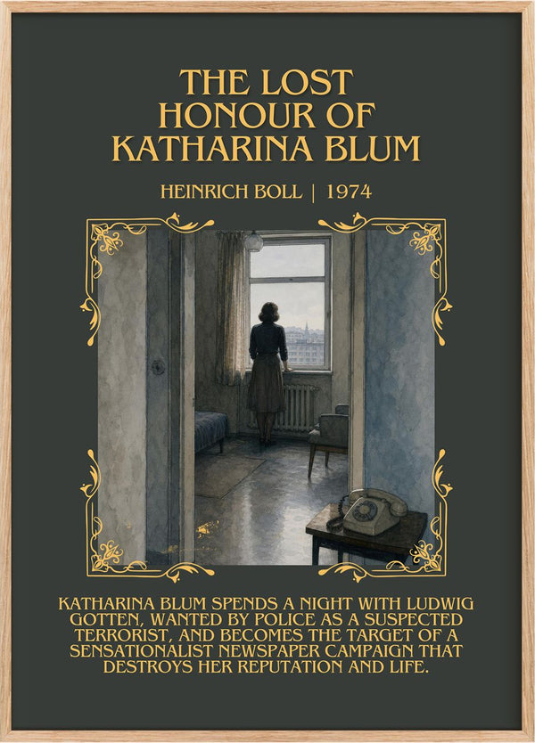 Lost Honour of Katharina Blum Minimalist Book Poster by Heinrich Böll