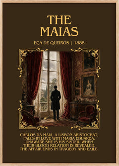 The Maias Minimalist Book Poster by Eça de Queirós