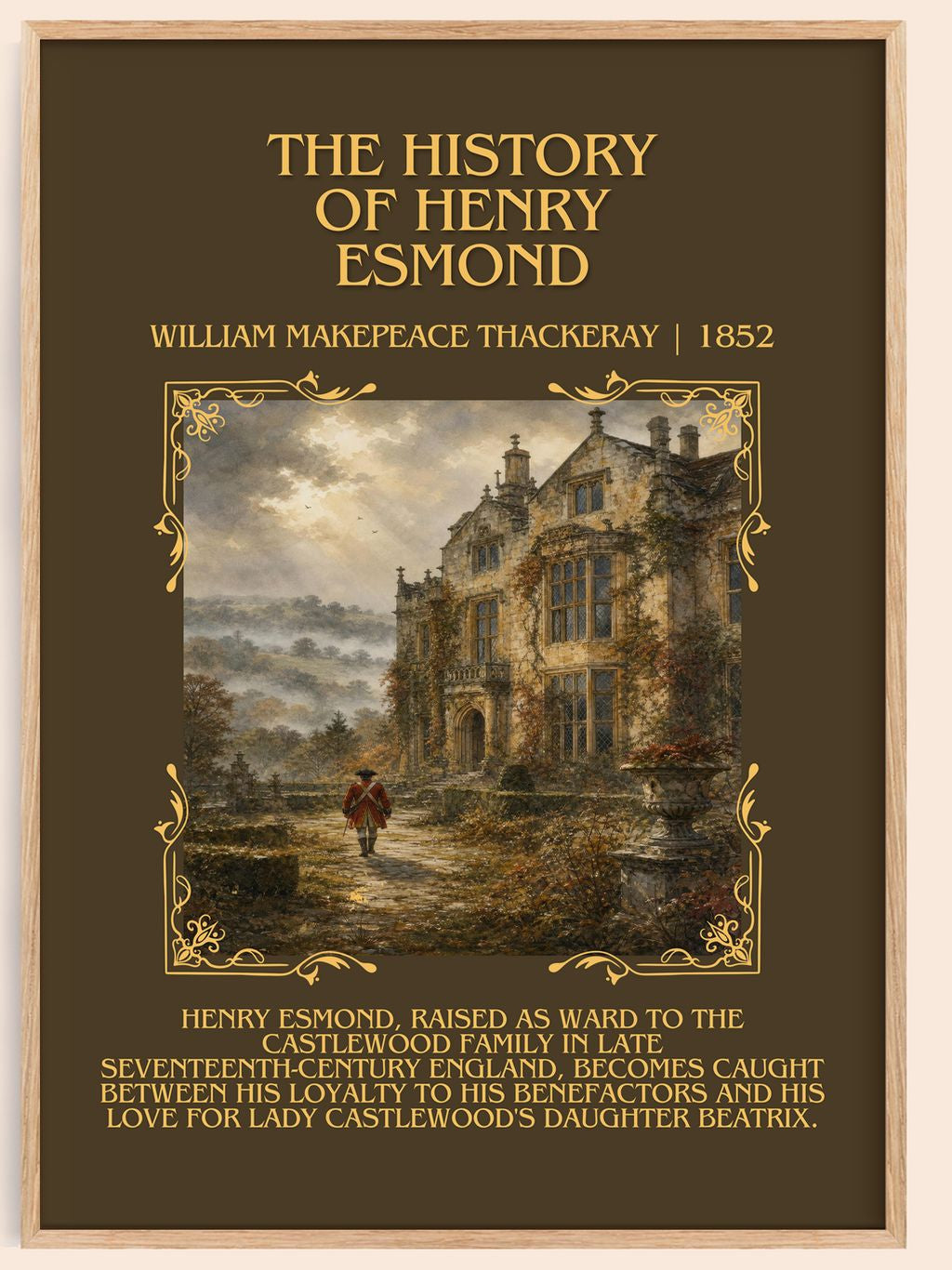 History Of Henry Esmond Minimalist Book Poster by W. Thackeray – book poster