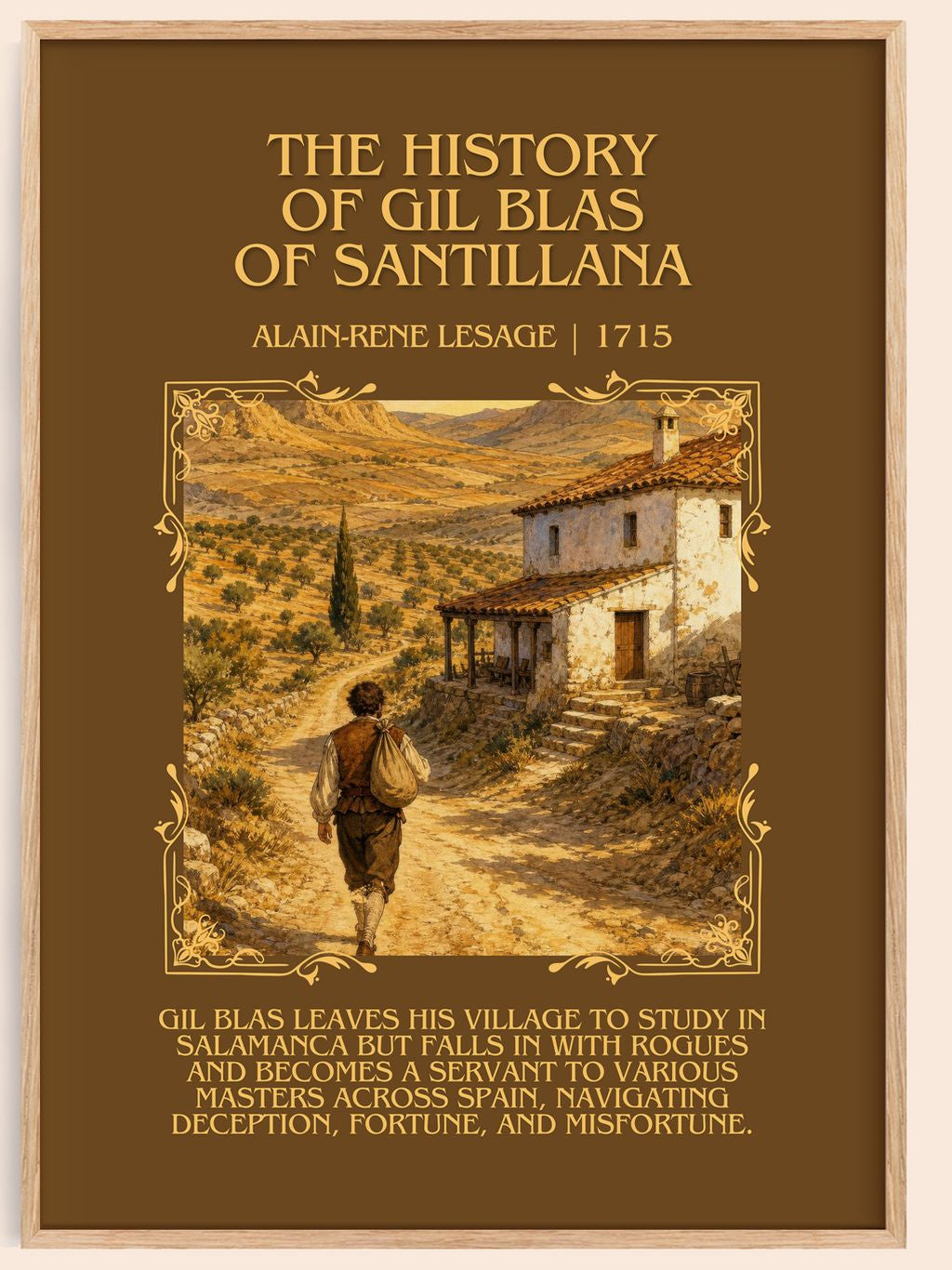 History Of Gil Blas Of Santillana Minimalist Book Poster by A. Lesage – book poster