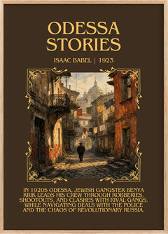 Odessa Stories Minimalist Book Poster by Isaac Babel
