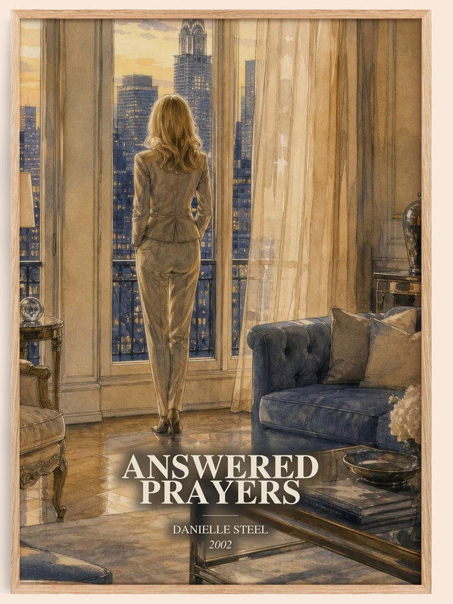 Answered Prayers Book Watercolour Illustration by Danielle Steel