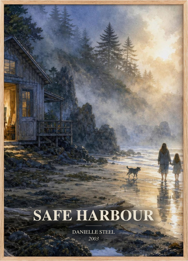 Safe Harbour Book Watercolour Illustration by Danielle Steel