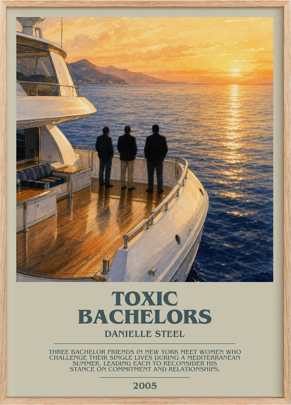 Toxic Bachelors Bookish Wall Art by Danielle Steel