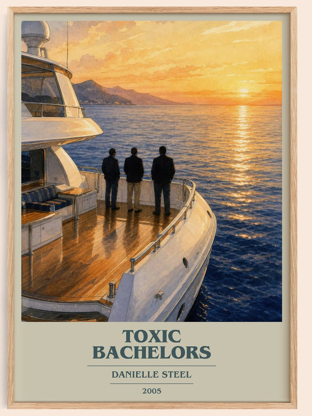 Toxic Bachelors Book Cover Poster by Danielle Steel