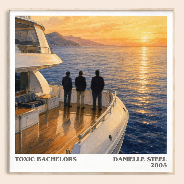 Toxic Bachelors Literary Art Print by Danielle Steel