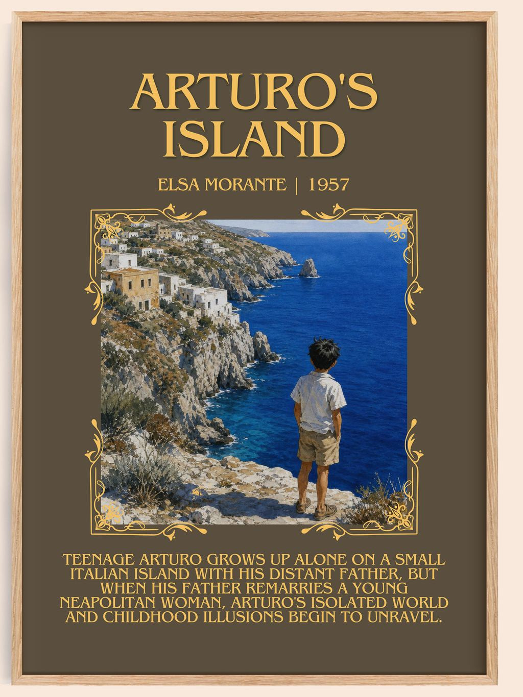Arturo's Island Minimalist Book Poster by Elsa Morante – book poster