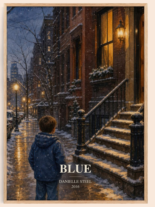 Blue Book Watercolour Illustration by Danielle Steel