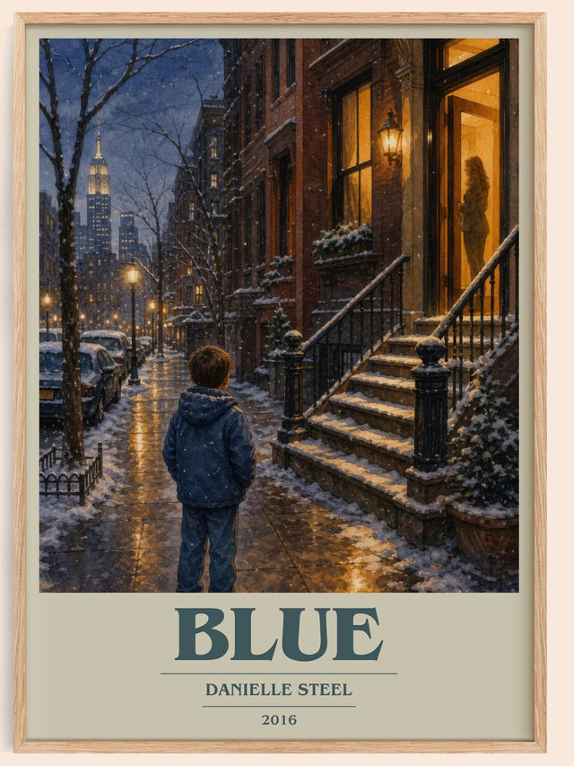 Blue Book Cover Poster by Danielle Steel