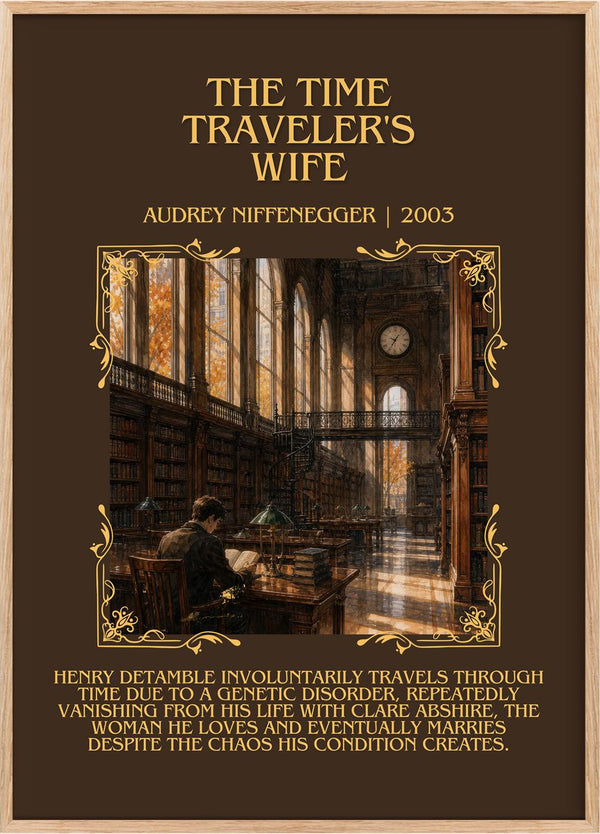 The Time Traveler's Wife Minimalist Book Poster by Audrey Niffenegger