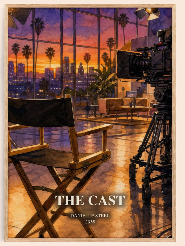The Cast Book Watercolour Illustration by Danielle Steel