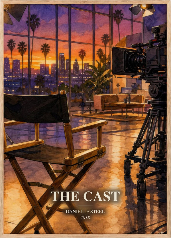 The Cast Book Watercolour Illustration by Danielle Steel