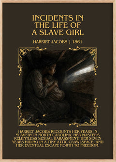 Incidents in the Life of a Slave Girl Minimalist Book Poster by Harriet Jacobs