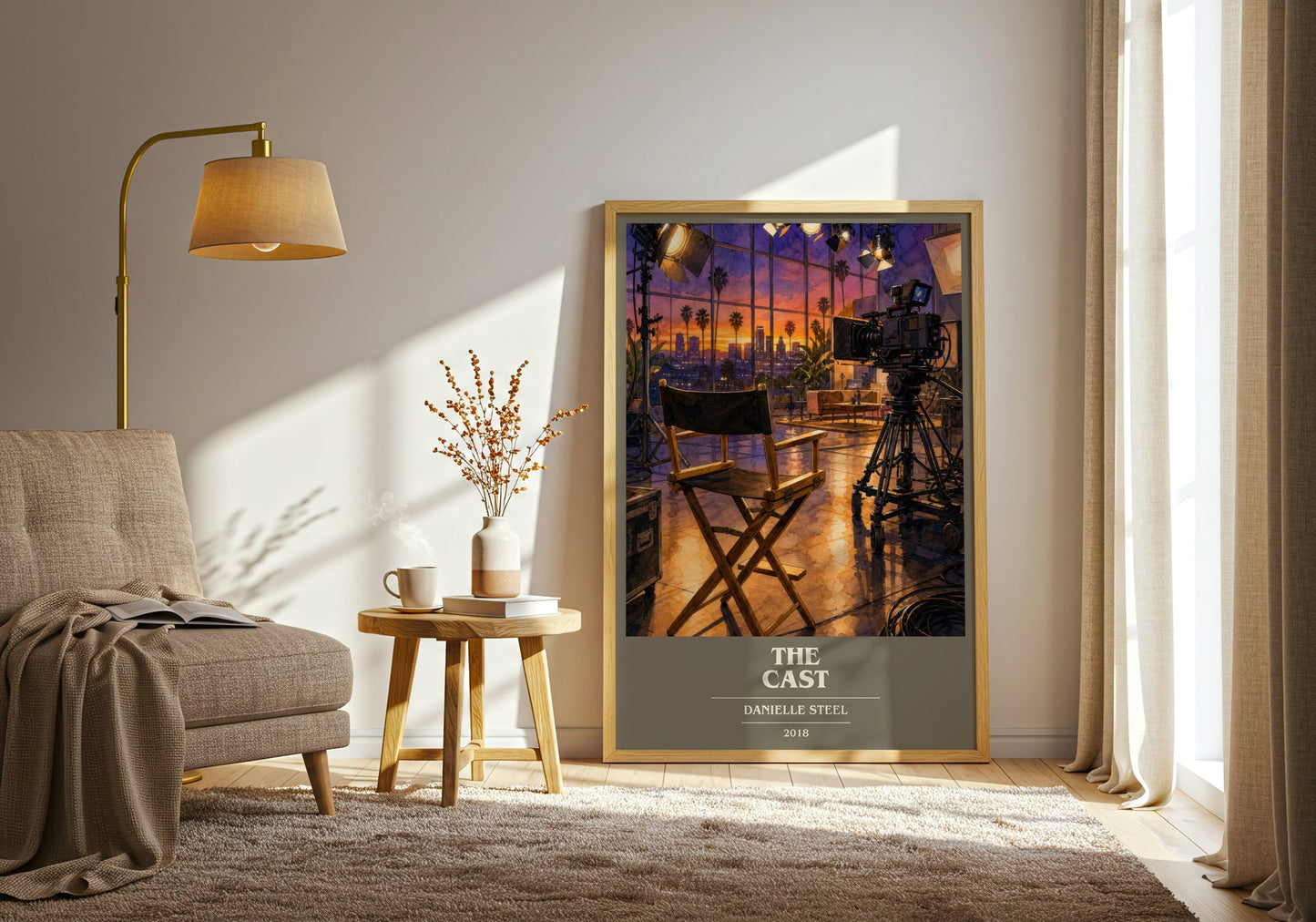 The Cast book cover print on bookshelf – Danielle Steel fan gift