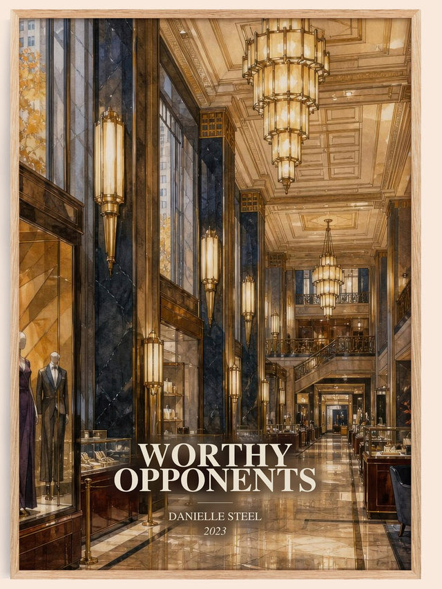 Worthy Opponents Book Watercolour Illustration by Danielle Steel
