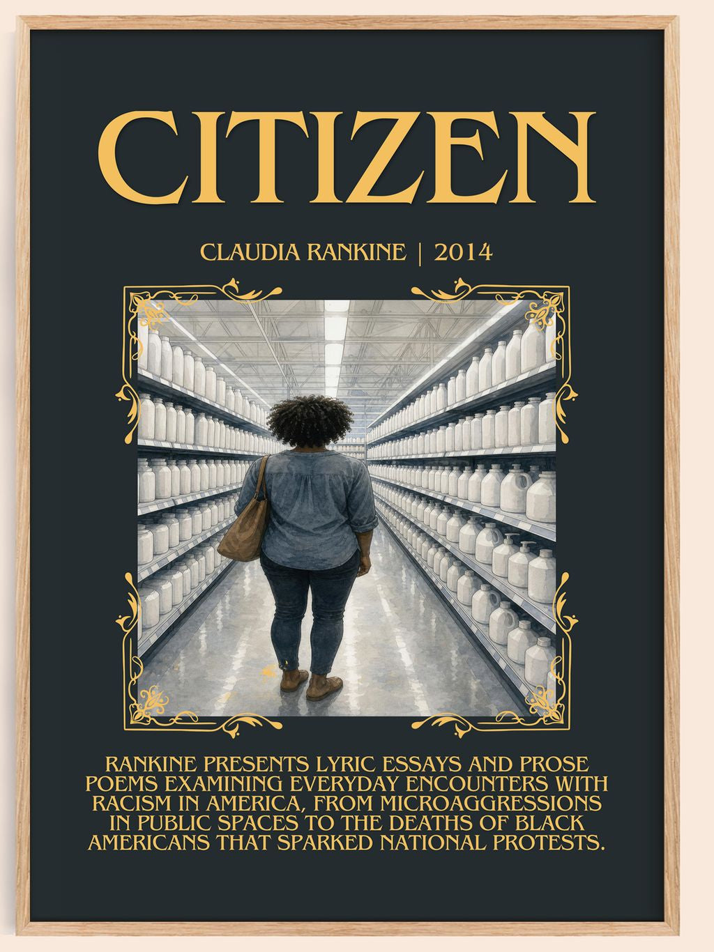 Citizen Minimalist Book Poster by Claudia Rankine – book poster