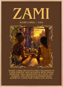 Zami Minimalist Book Poster by Audre Lorde