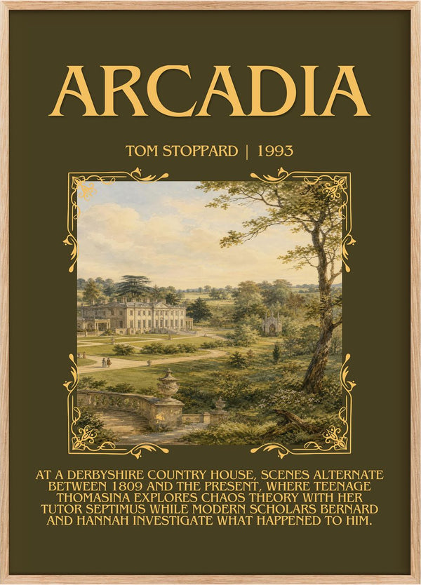 Arcadia Minimalist Book Poster by Tom Stoppard