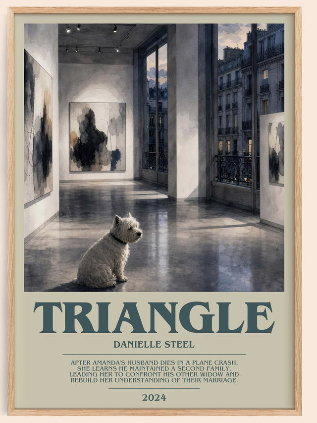 Triangle Bookish Wall Art by Danielle Steel