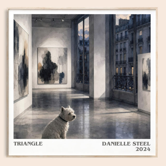 Triangle Literary Art Print by Danielle Steel