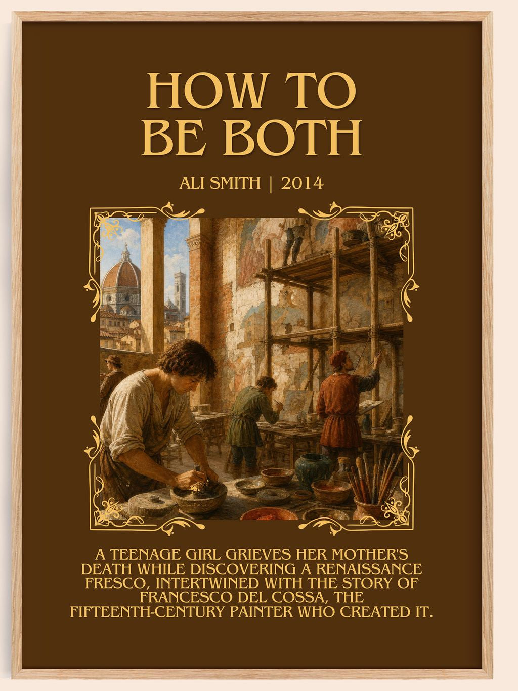 How to be both Minimalist Book Poster by Ali Smith – book poster