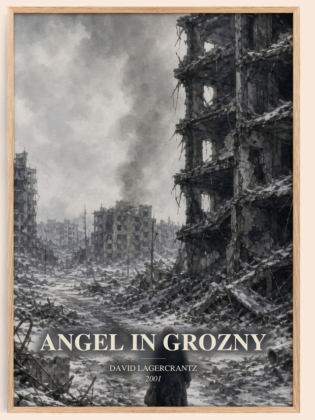 Angel In Grozny Book Watercolour Illustration by David Lagercrantz