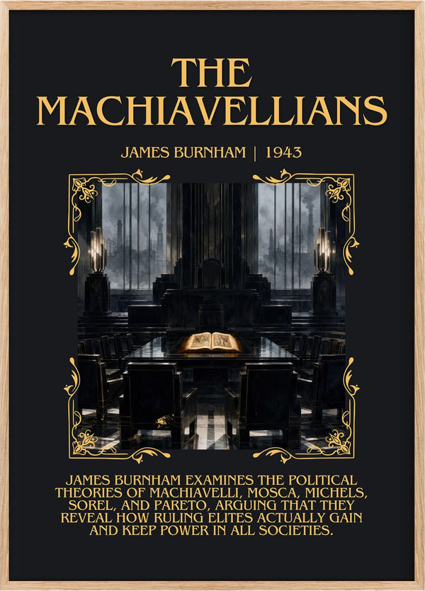 The Machiavellians Minimalist Book Poster by James Burnham