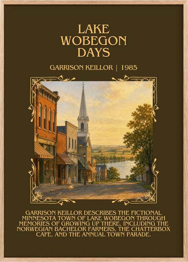 Lake Wobegon Days Minimalist Book Poster by Garrison Keillor