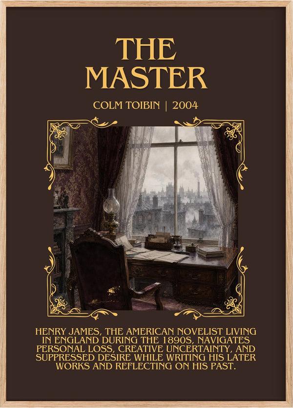 The Master Minimalist Book Poster by Colm Toibin