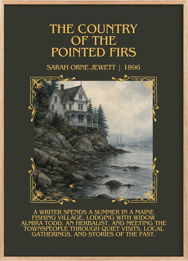 Country of the Pointed Firs Minimalist Book Poster by S. Jewett