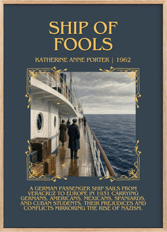 Ship Of Fools Minimalist Book Poster by Katherine Anne Porter