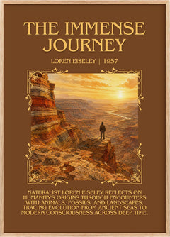 The Immense Journey Minimalist Book Poster by Loren Eiseley