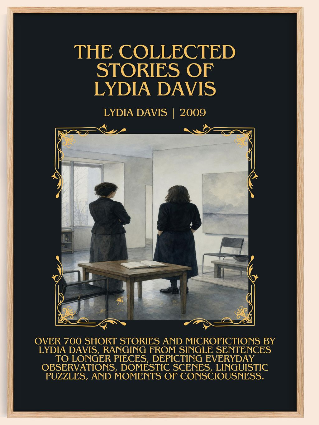 Collected Stories Of Lydia Davis Minimalist Book Poster by Lydia Davis – book poster