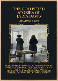 Collected Stories Of Lydia Davis Minimalist Book Poster by Lydia Davis
