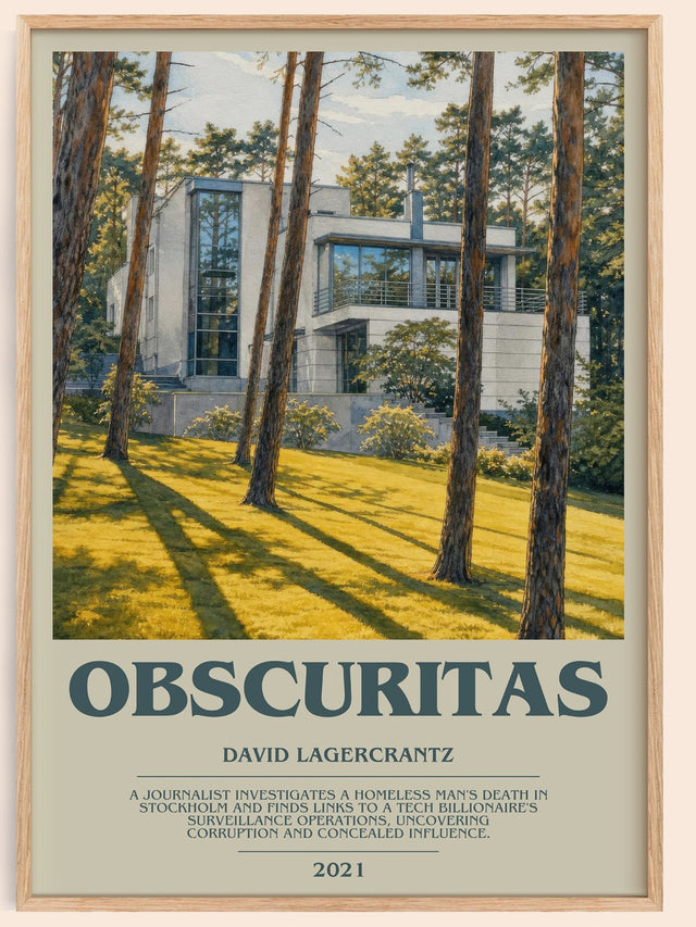 Obscuritas Bookish Wall Art by David Lagercrantz
