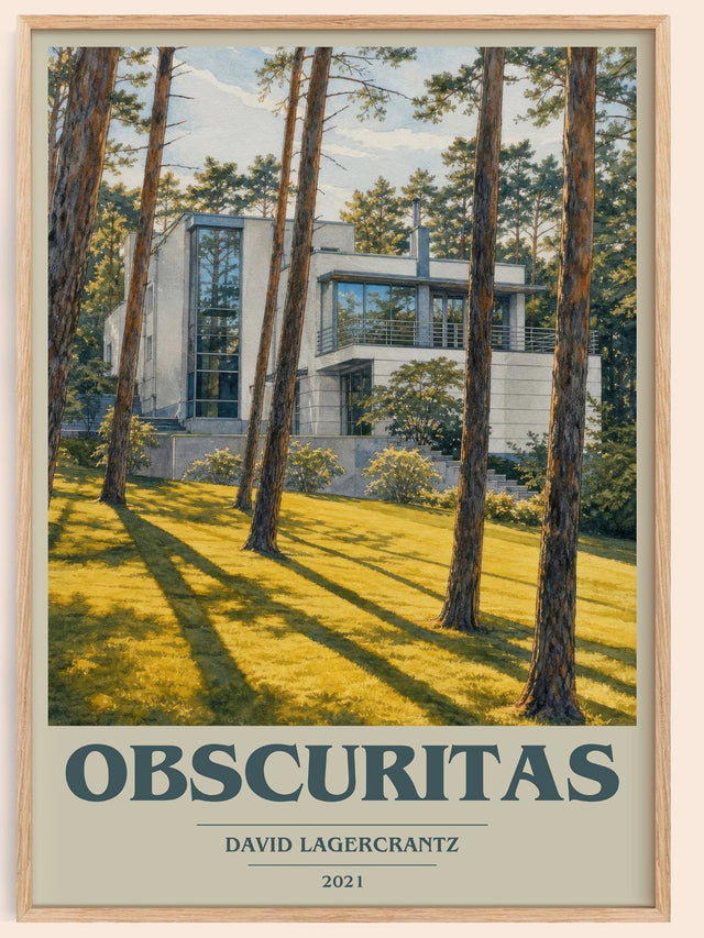 Obscuritas Book Cover Poster by David Lagercrantz