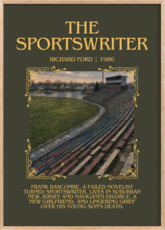 The Sportswriter Minimalist Book Poster by Richard Ford