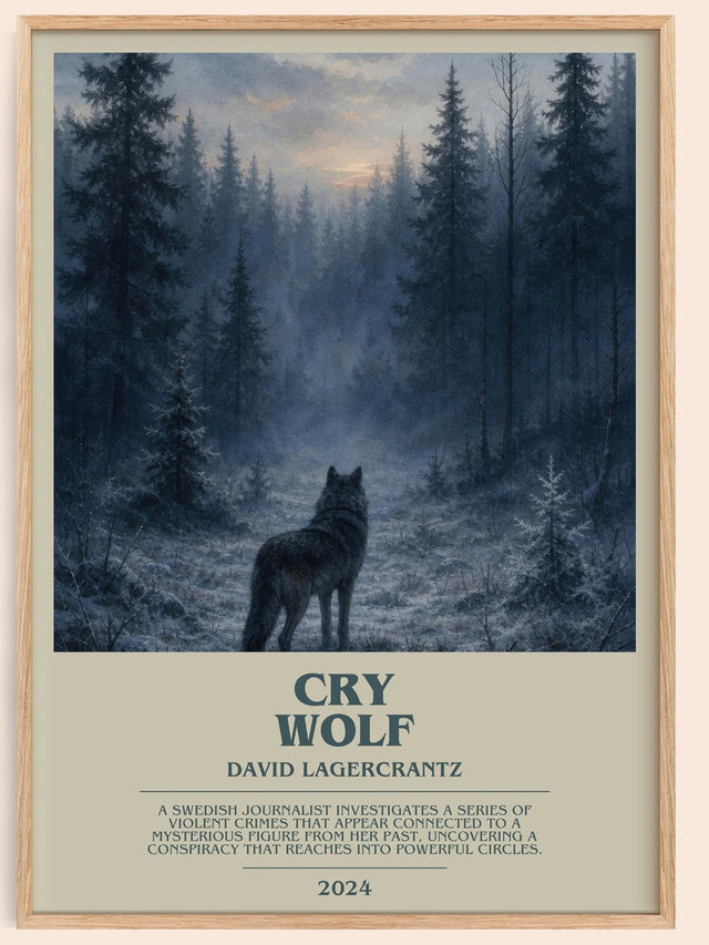 Cry Wolf Bookish Wall Art by David Lagercrantz