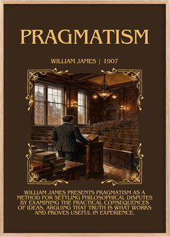 Pragmatism Minimalist Book Poster by William James